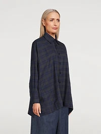 Cotton Shirt Plaid Print