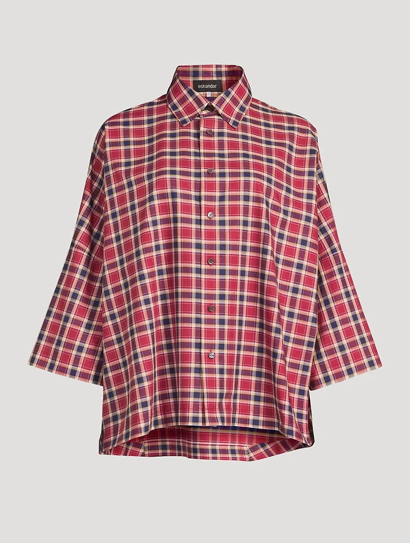 Cotton Shirt Plaid Print