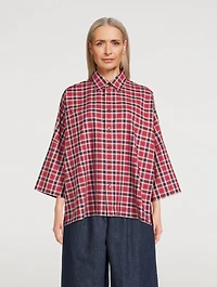 Cotton Shirt Plaid Print
