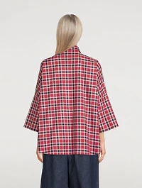Cotton Shirt Plaid Print