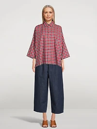 Cotton Shirt Plaid Print