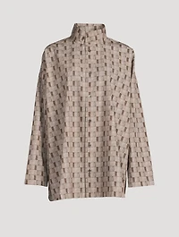 Printed A-Line Cotton Shirt
