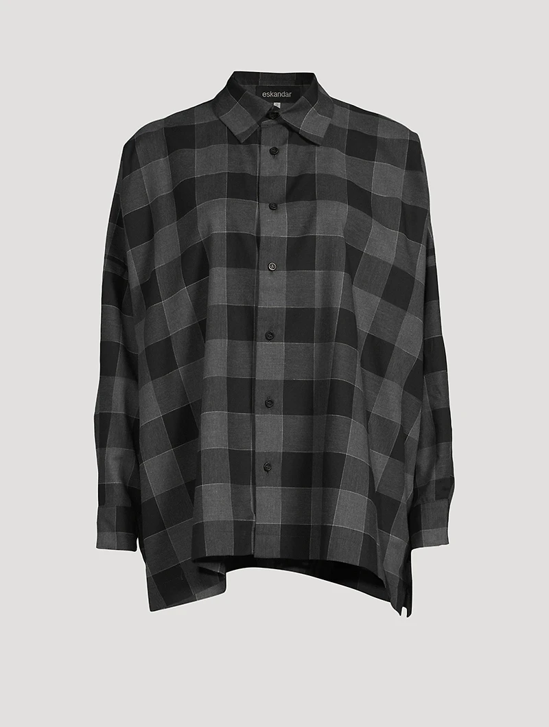 Brushed Cotton Shirt Plaid Print