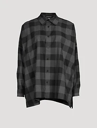 Brushed Cotton Shirt Plaid Print
