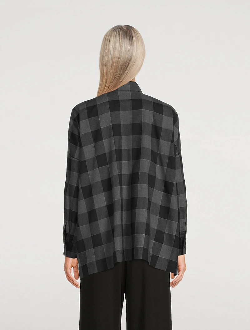 Brushed Cotton Shirt Plaid Print