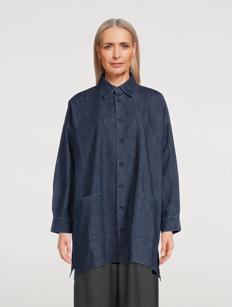 Long Denim Shirt
