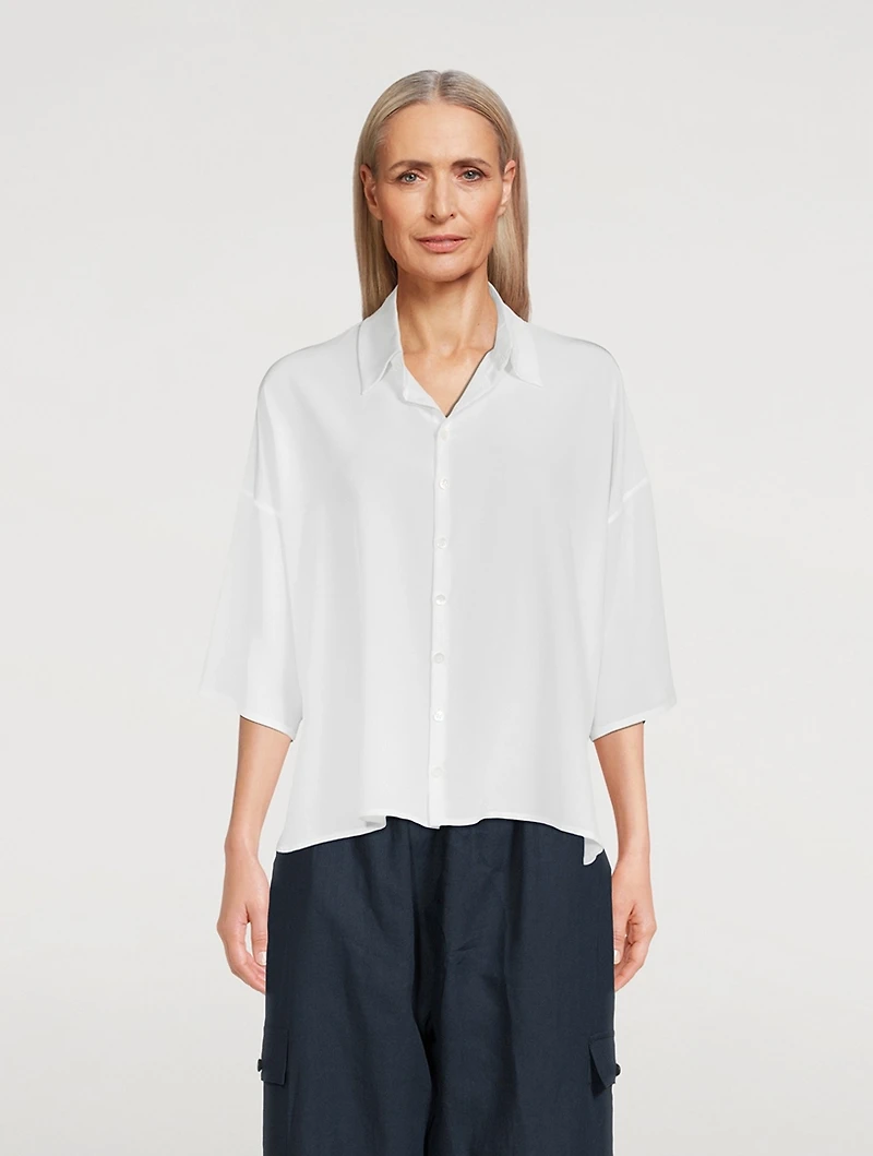 A-Line Silk Shirt