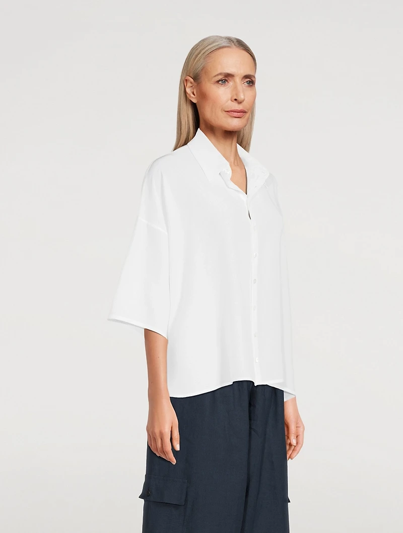 A-Line Silk Shirt