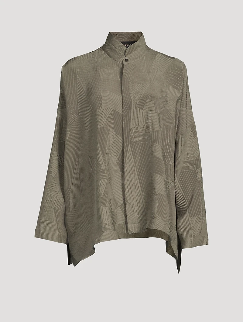Kyoto silk Jacquard Shirt