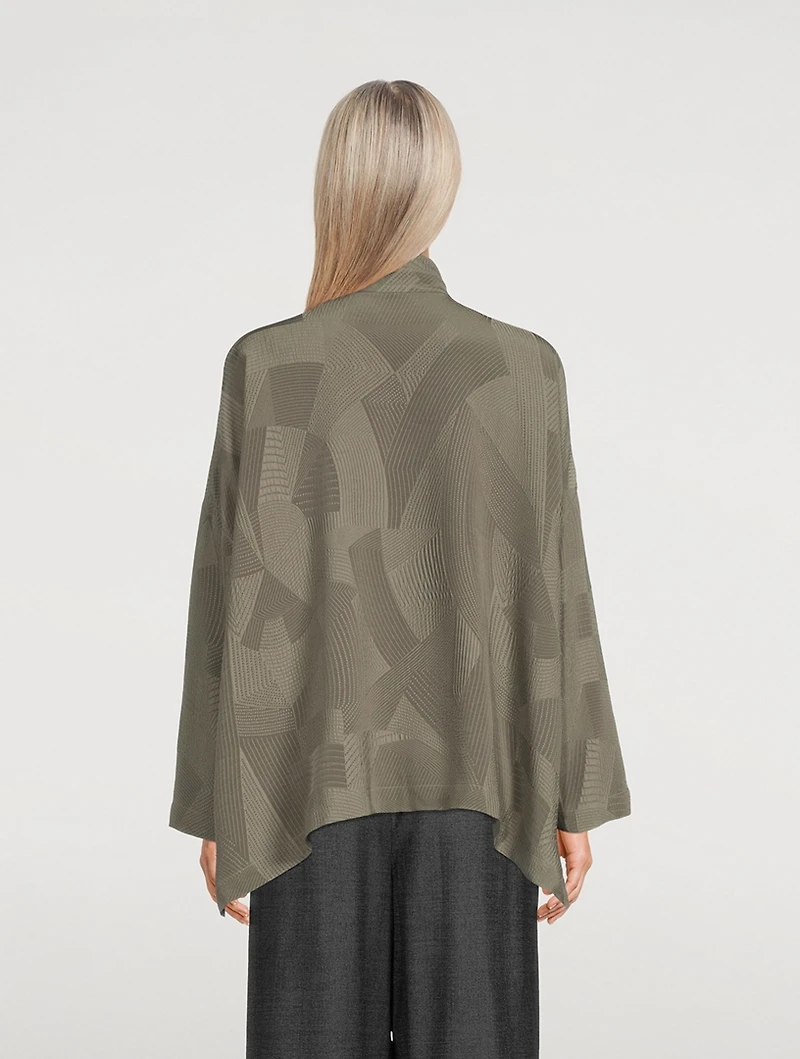 Kyoto silk Jacquard Shirt