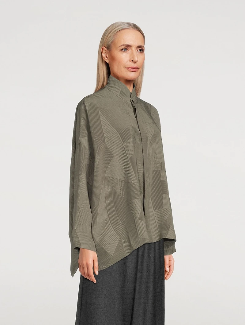 Kyoto silk Jacquard Shirt