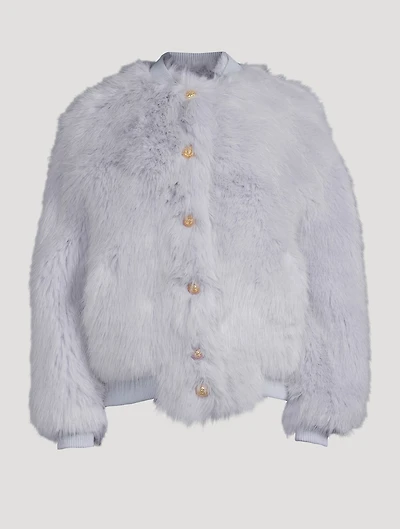 Faux Fur Bomber Jacket