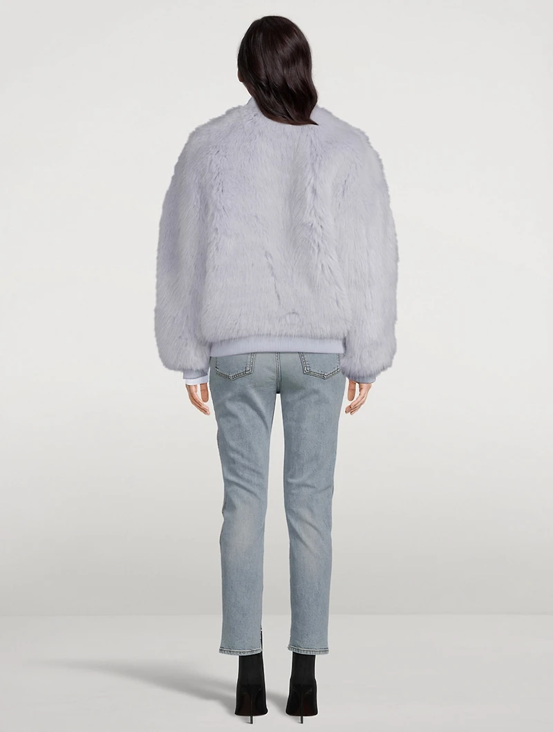 Faux Fur Bomber Jacket
