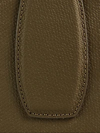 Medium Roseau Leather Top Handle Bag