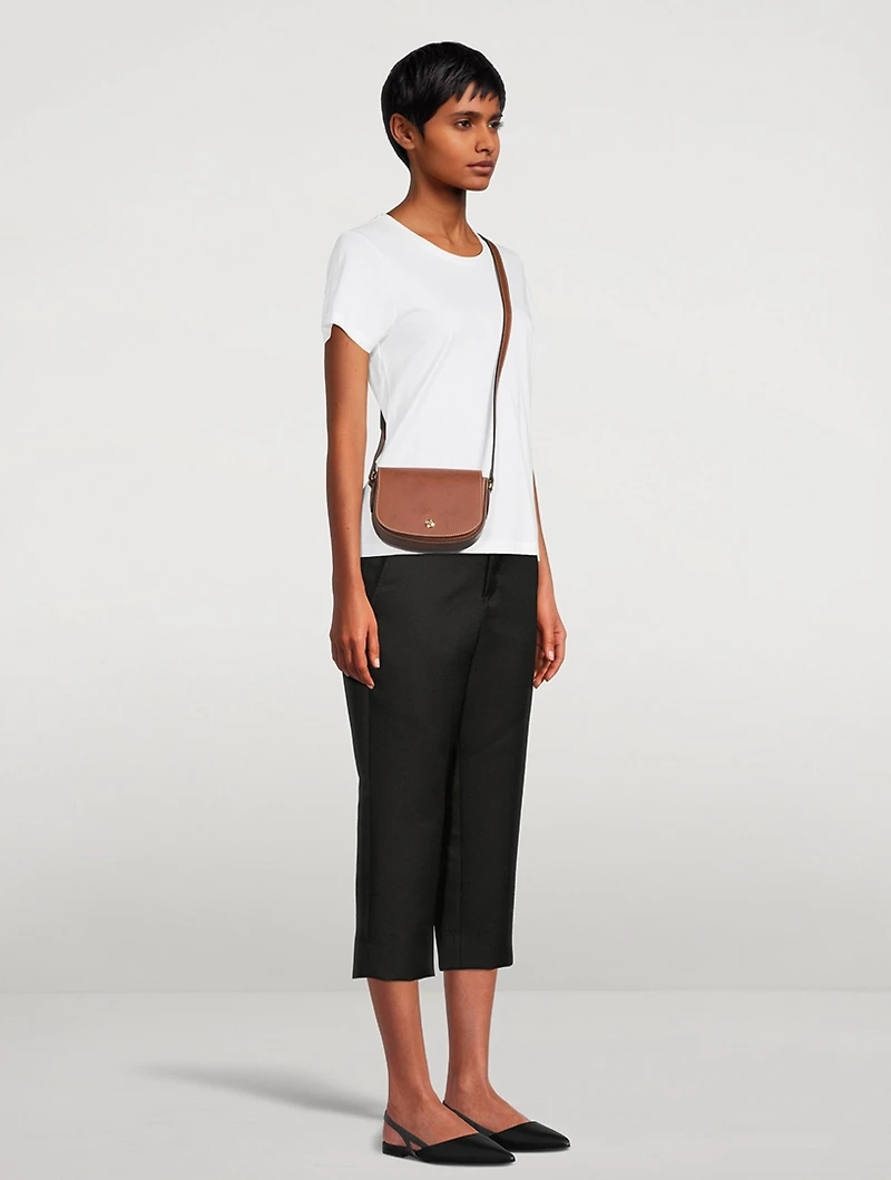 pure Leather Crossbody Bag