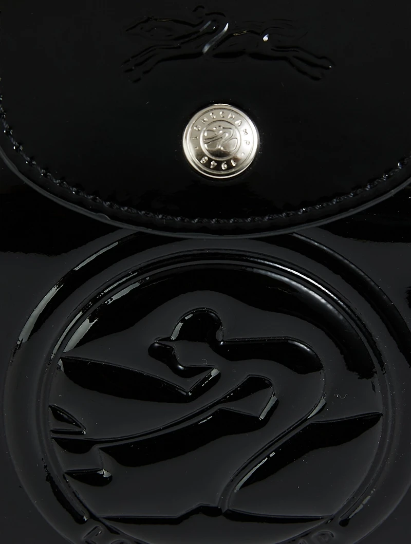 XS Le Pliage Cuir Patent Top Handle Bag