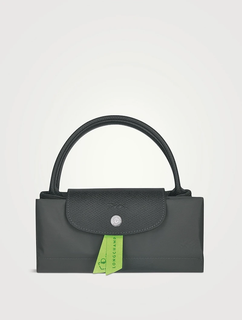 Small Le Pliage Green Top Handle Bag