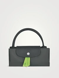 Small Le Pliage Green Top Handle Bag