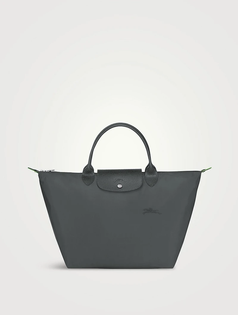 Medium Le Pliage Green Top Handle Bag