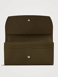 Roseau Long Leather Continental Wallet