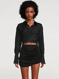 Sabinas Silk Wrap Shirt