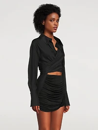 Sabinas Silk Wrap Shirt