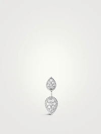 Serpent Bohème 18K White Gold S And XS Motif Earring With Diamonds