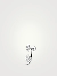 Serpent Bohème 18K White Gold S And XS Motif Earring With Diamonds