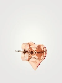 Petra Heart And Logo Earrings