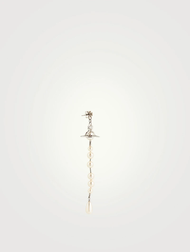 Broken Faux Pearl Earrings