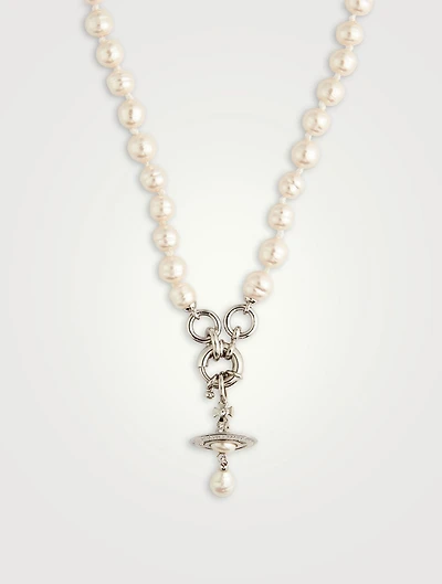 Aleksa Baroque Faux Pearl Necklace