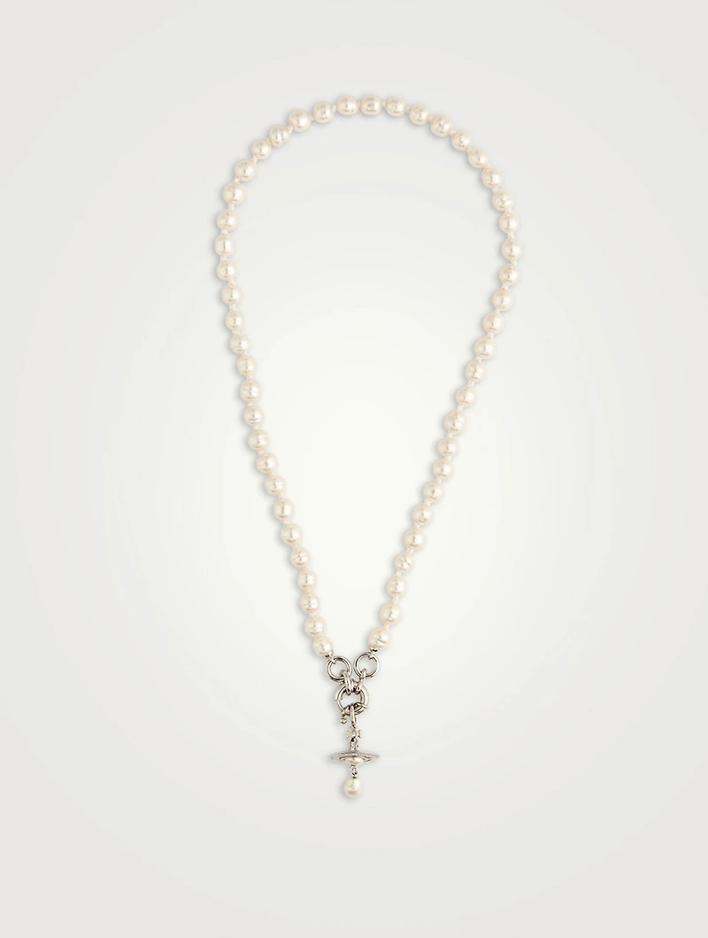 Aleksa Baroque Faux Pearl Necklace