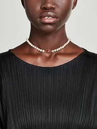 Loelia Enamel And Faux Pearl Necklace