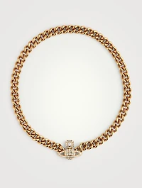 Graziella Crystal Logo Necklace