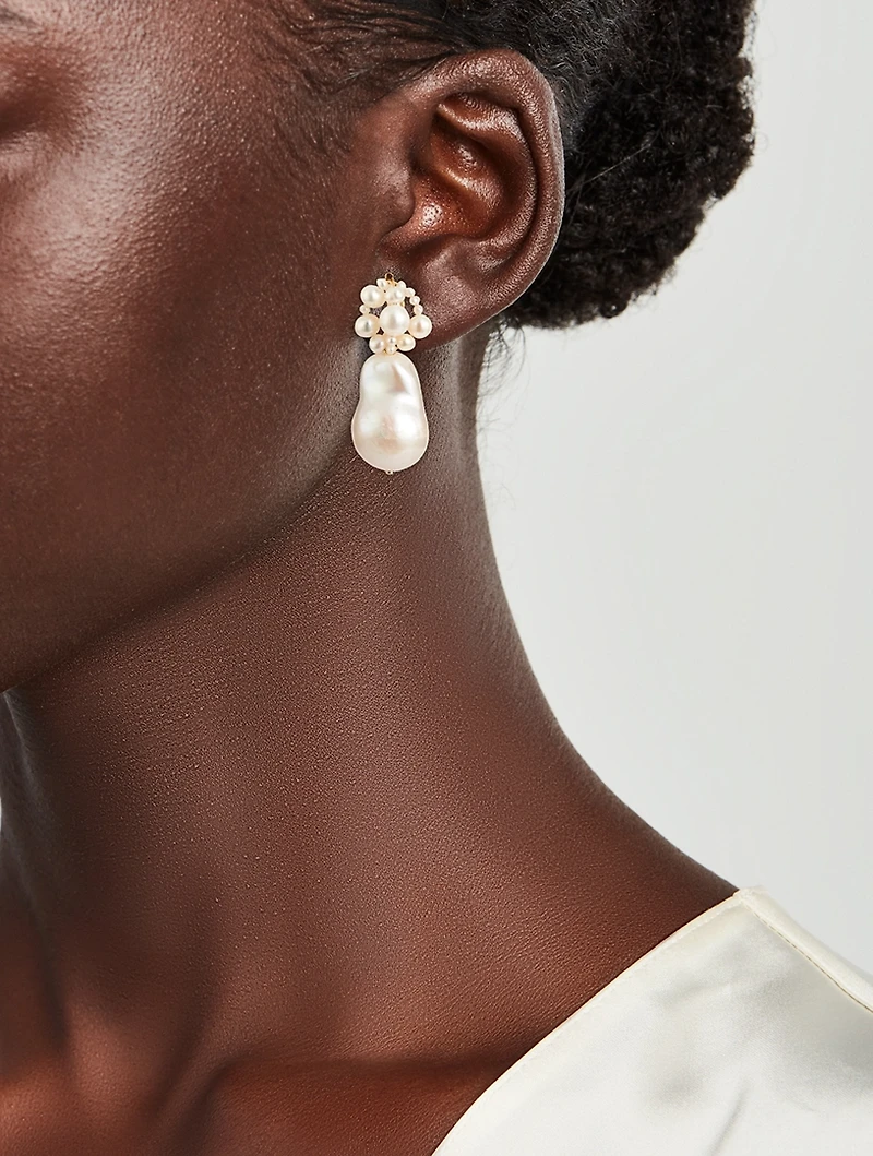 Tra-La-La Pearl Drop Earrings