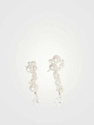 Past In A Future Tense Pearl Drop Earrings