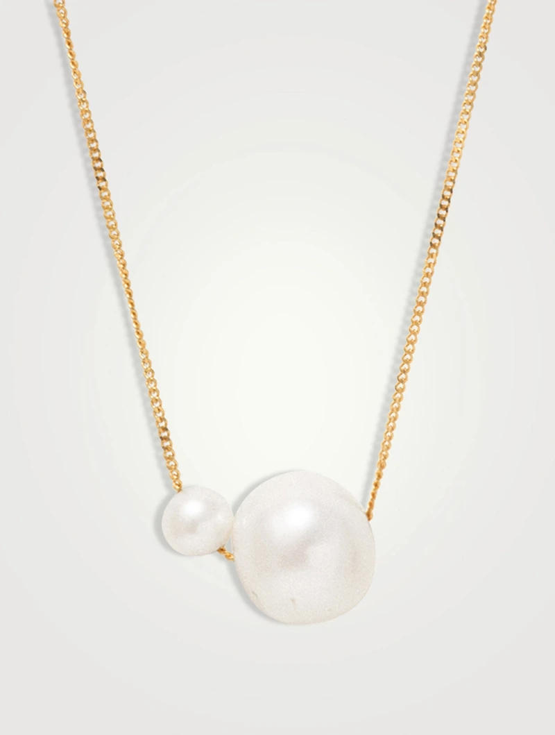 One (Blank) Can Change the World Pearl Necklace