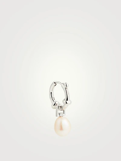 Cha Cha Earring Hoop Earring With Pearl