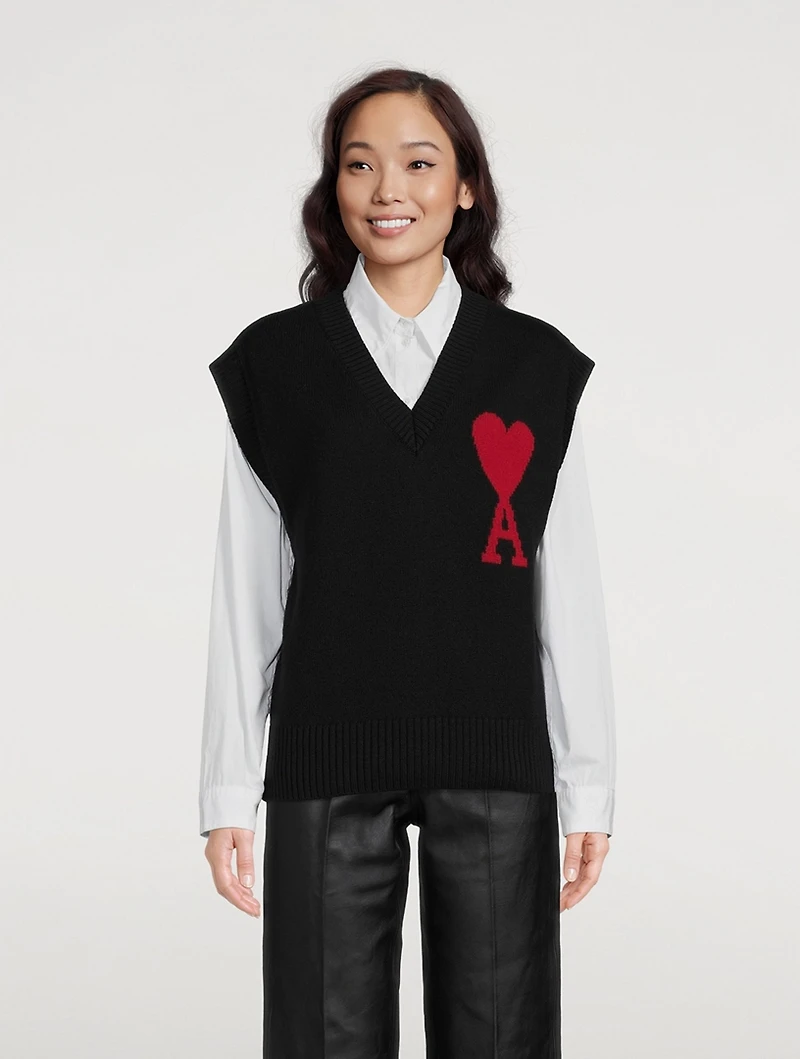 Ami De Cœur Wool Sweater Vest