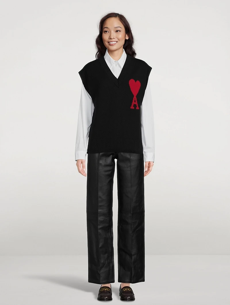 Ami De Cœur Wool Sweater Vest