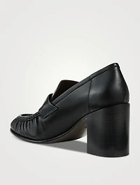 Leather Loafer Pumps