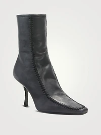 Leather Romy Heeled Ankle Boots