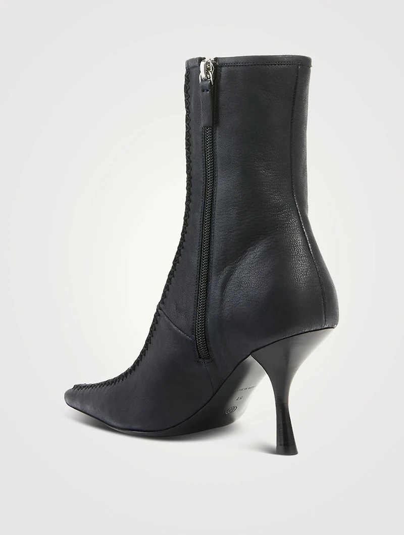 Leather Romy Heeled Ankle Boots