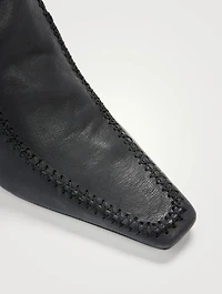 Leather Romy Heeled Ankle Boots