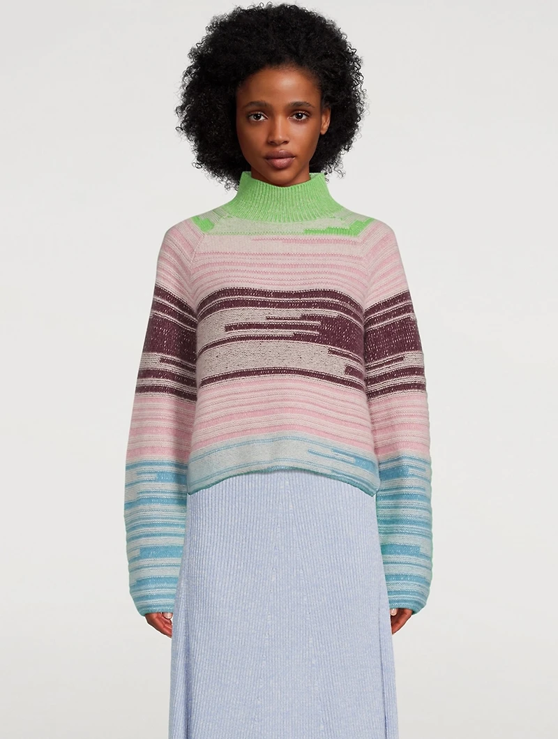 Mix N Marl Cashmere Mockneck Sweater
