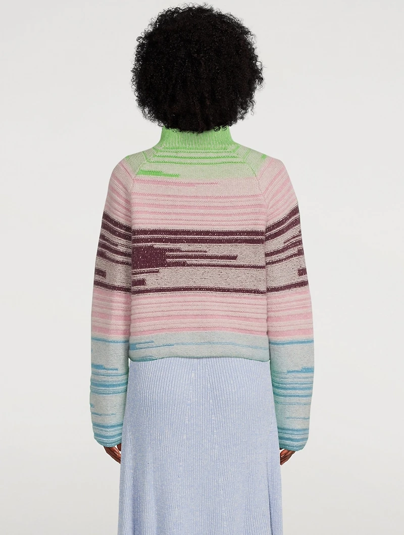 Mix N Marl Cashmere Mockneck Sweater
