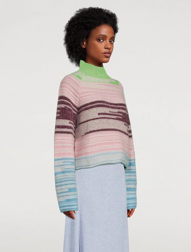 Mix N Marl Cashmere Mockneck Sweater