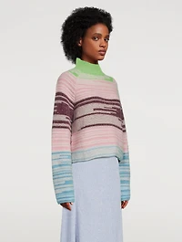 Mix N Marl Cashmere Mockneck Sweater