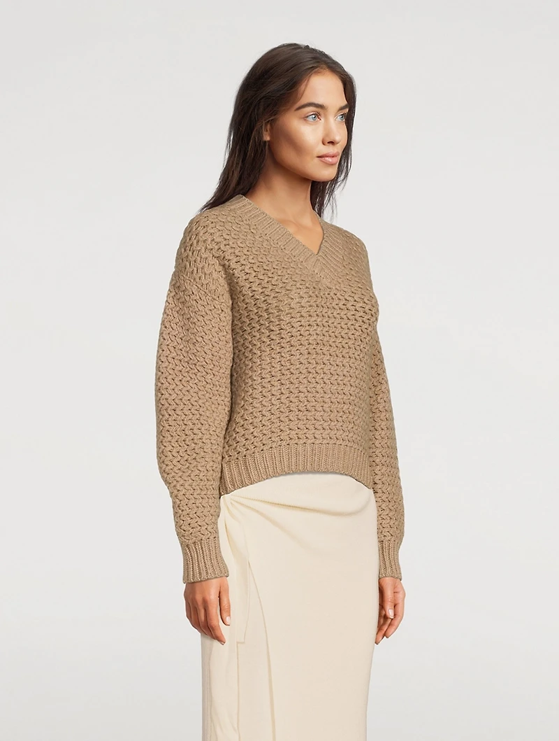 Rope Stitch Cashmere Sweater