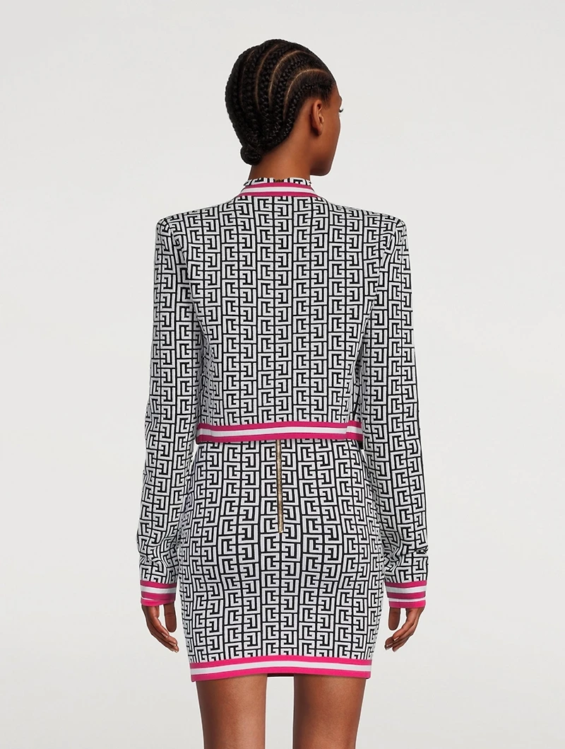 Monogram Jacquard Cardigan